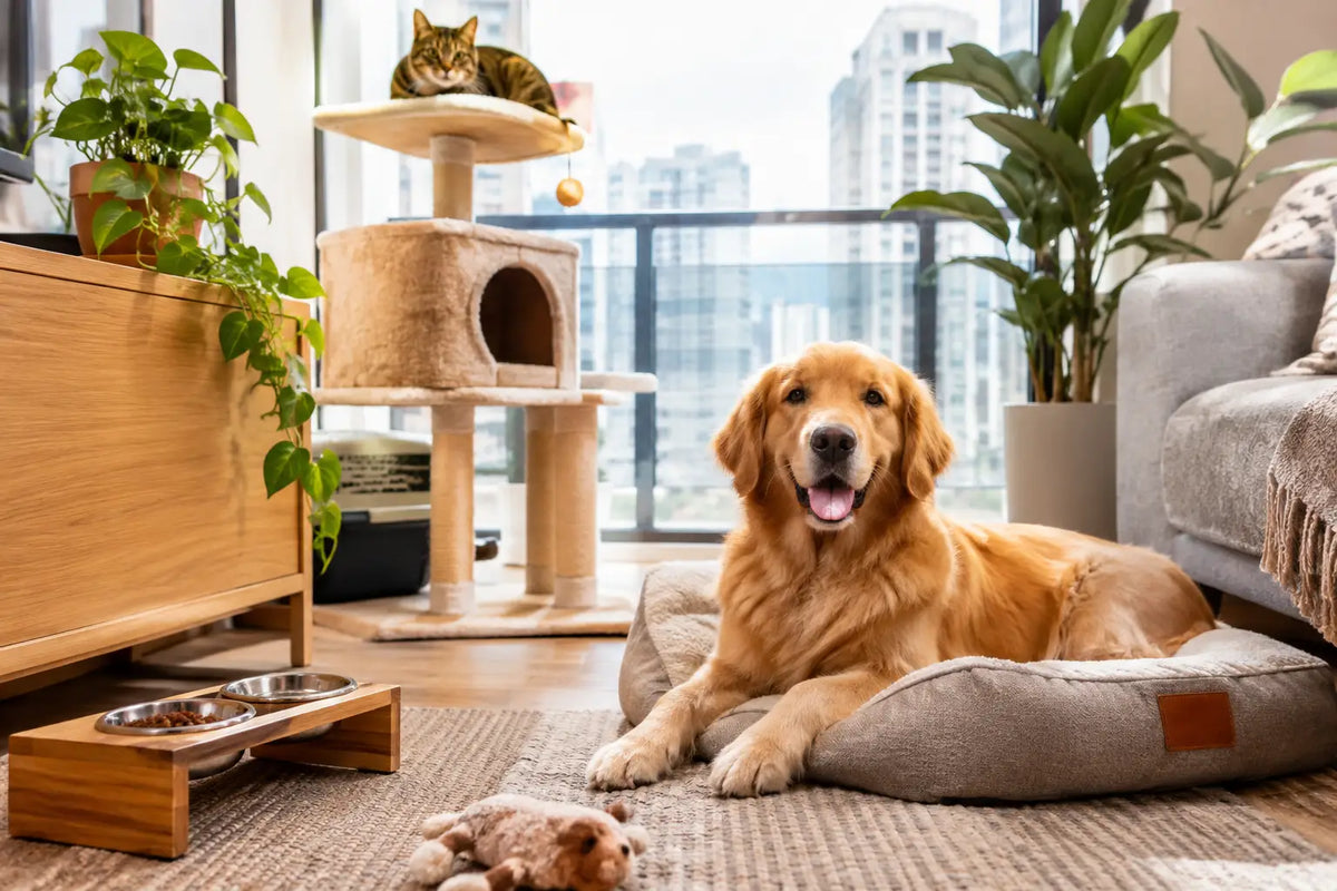 Exemplo de setup pet em apartamento ideal
