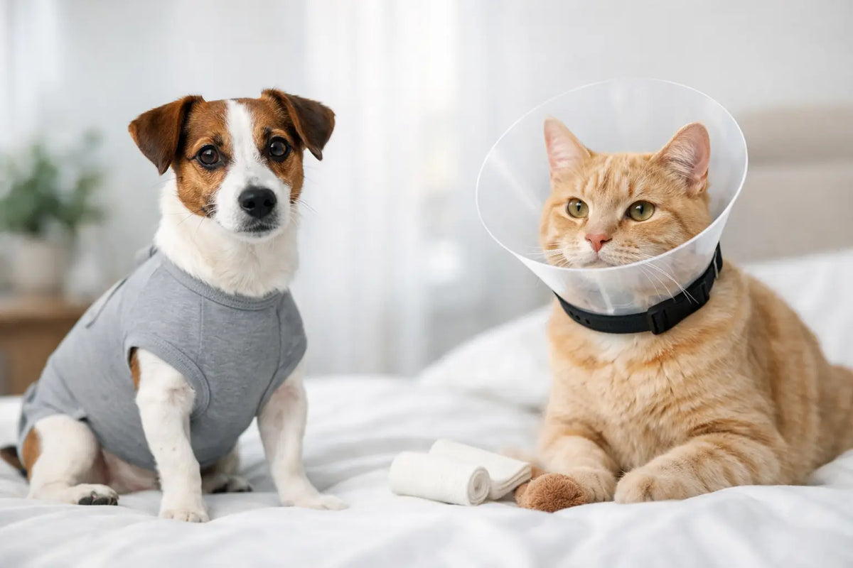 Roupa pós cirúrgica ou colar para seu pet?