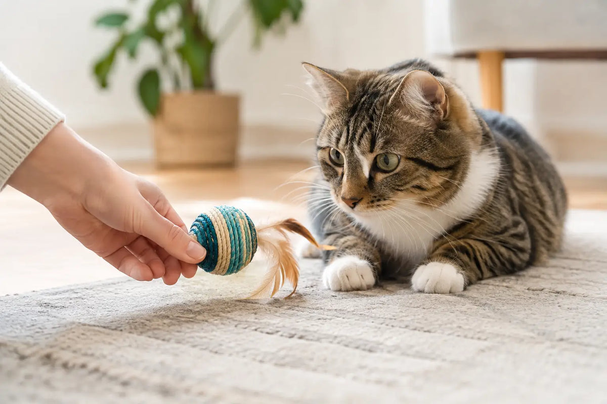 Como apresentar brinquedo novo ao gato sem estresse