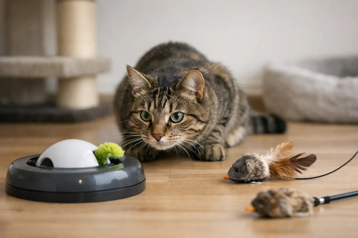 Como escolher brinquedo para gato que caça