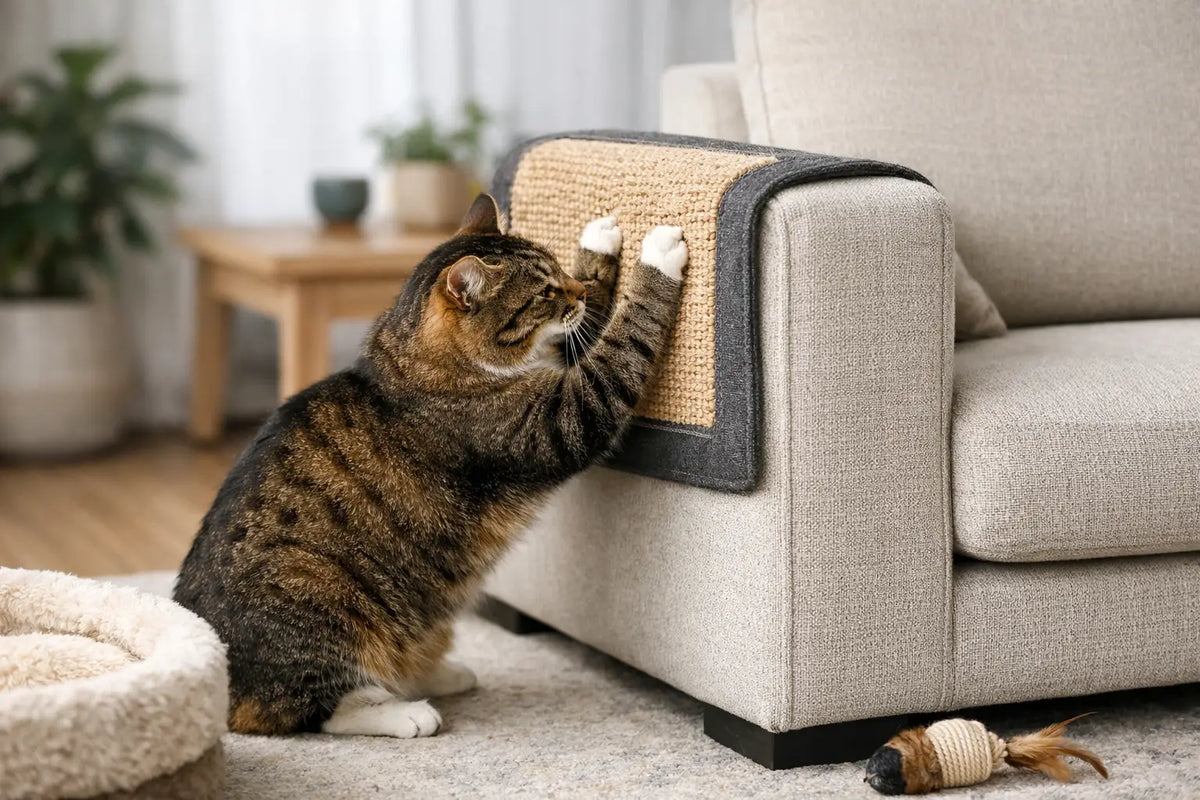 8 melhores tapetes para gato arranhar sofá