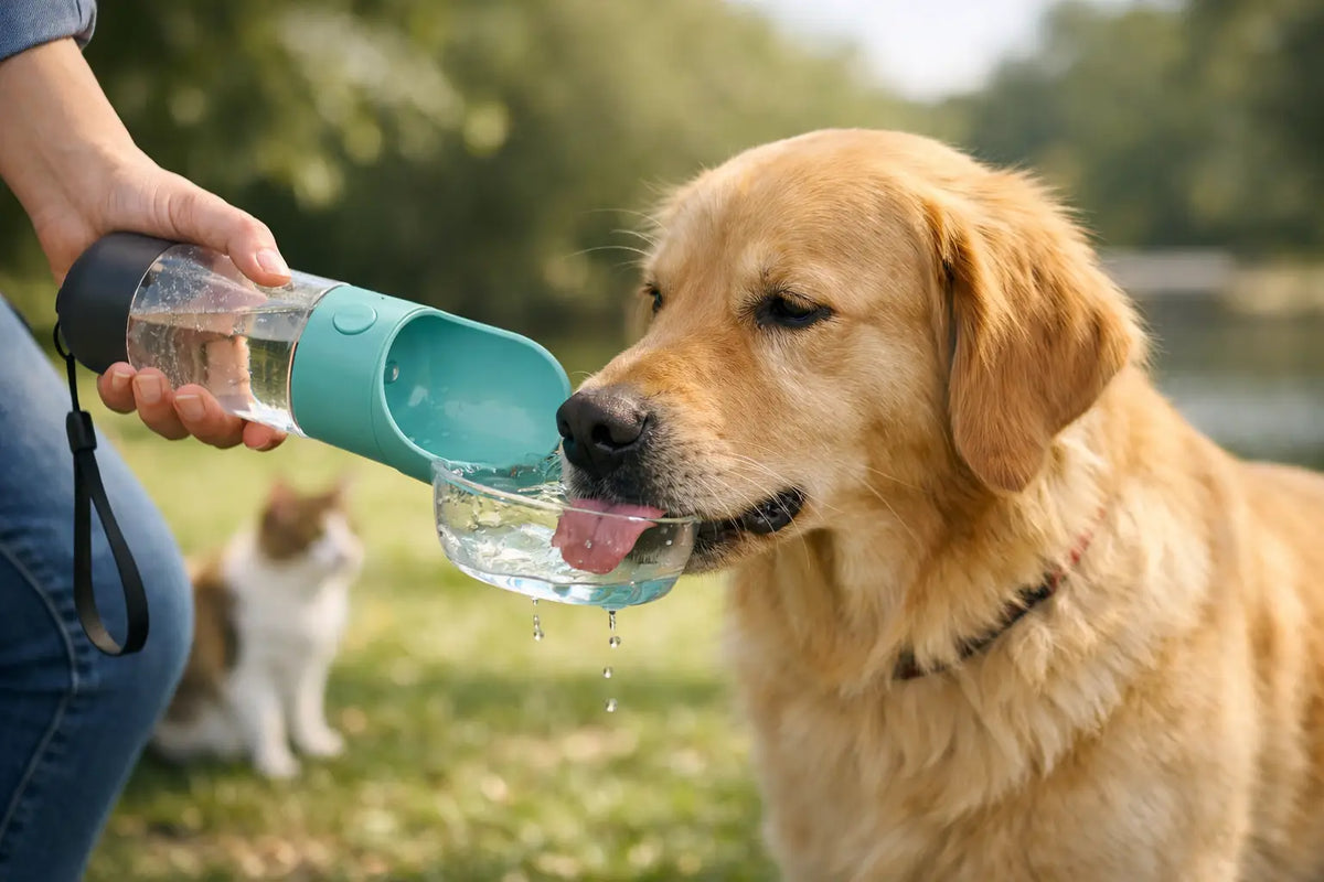 Bebedouro portátil vale a pena para seu pet?