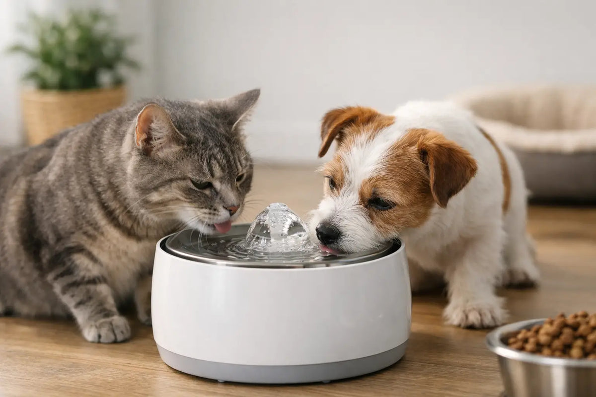 Como introduzir fonte de água para pets
