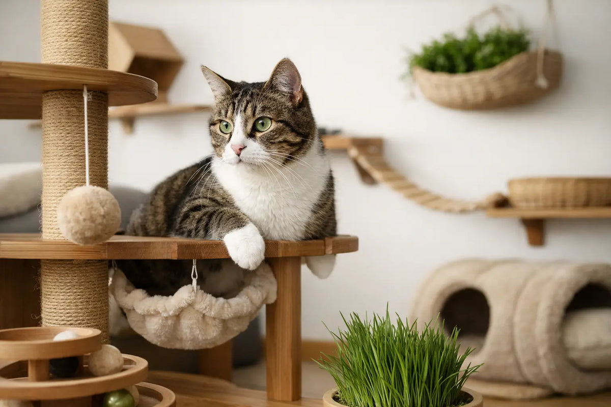 Guia de enriquecimento ambiental para gatos