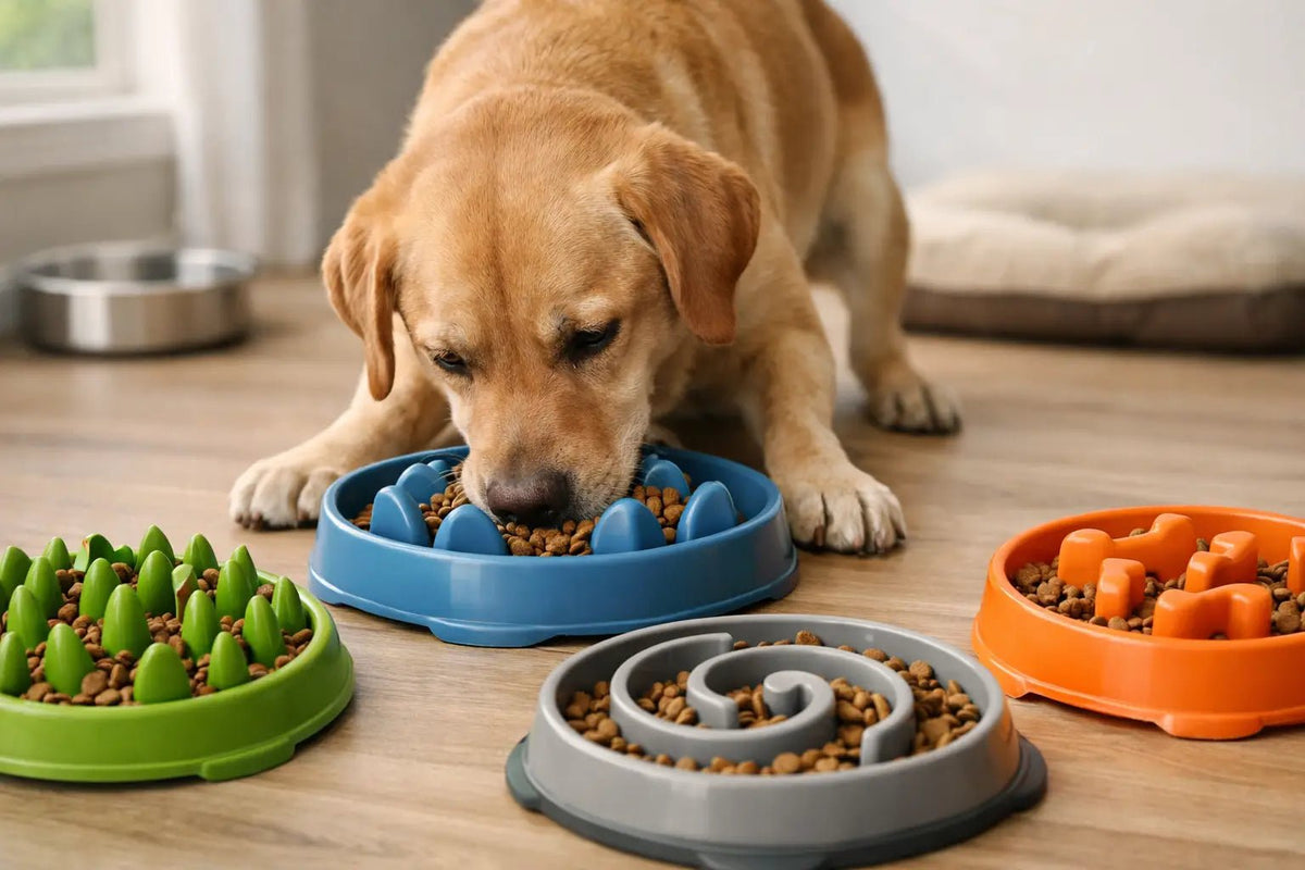 8 melhores comedouros lentos para cachorro guloso