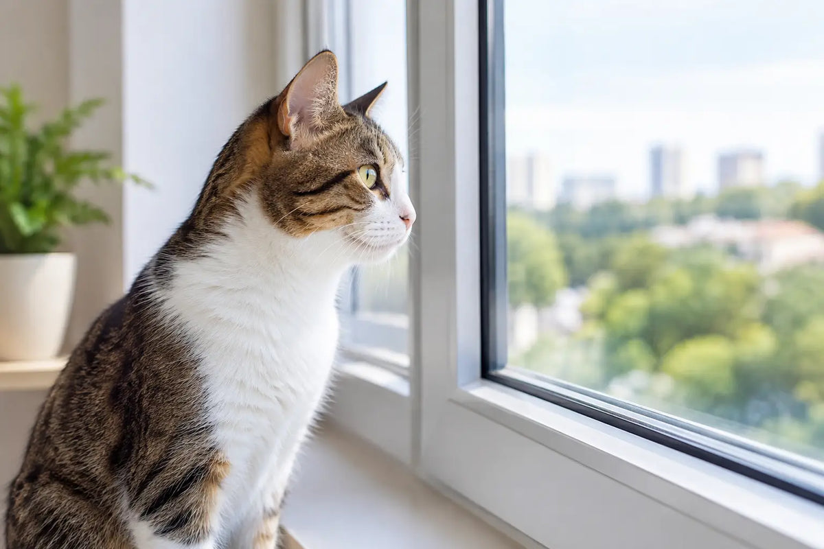 Guia de segurança de janelas para gatos