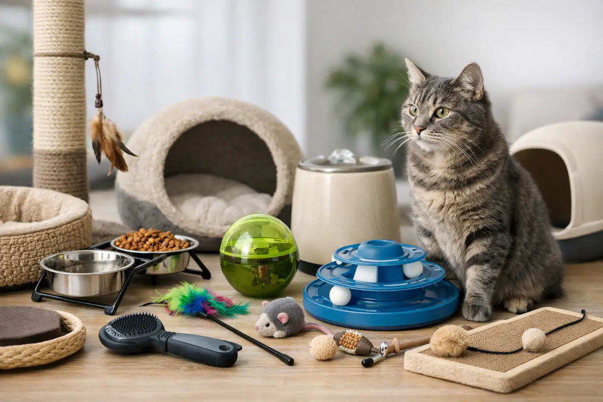 11 acessórios essenciais para gato doméstico