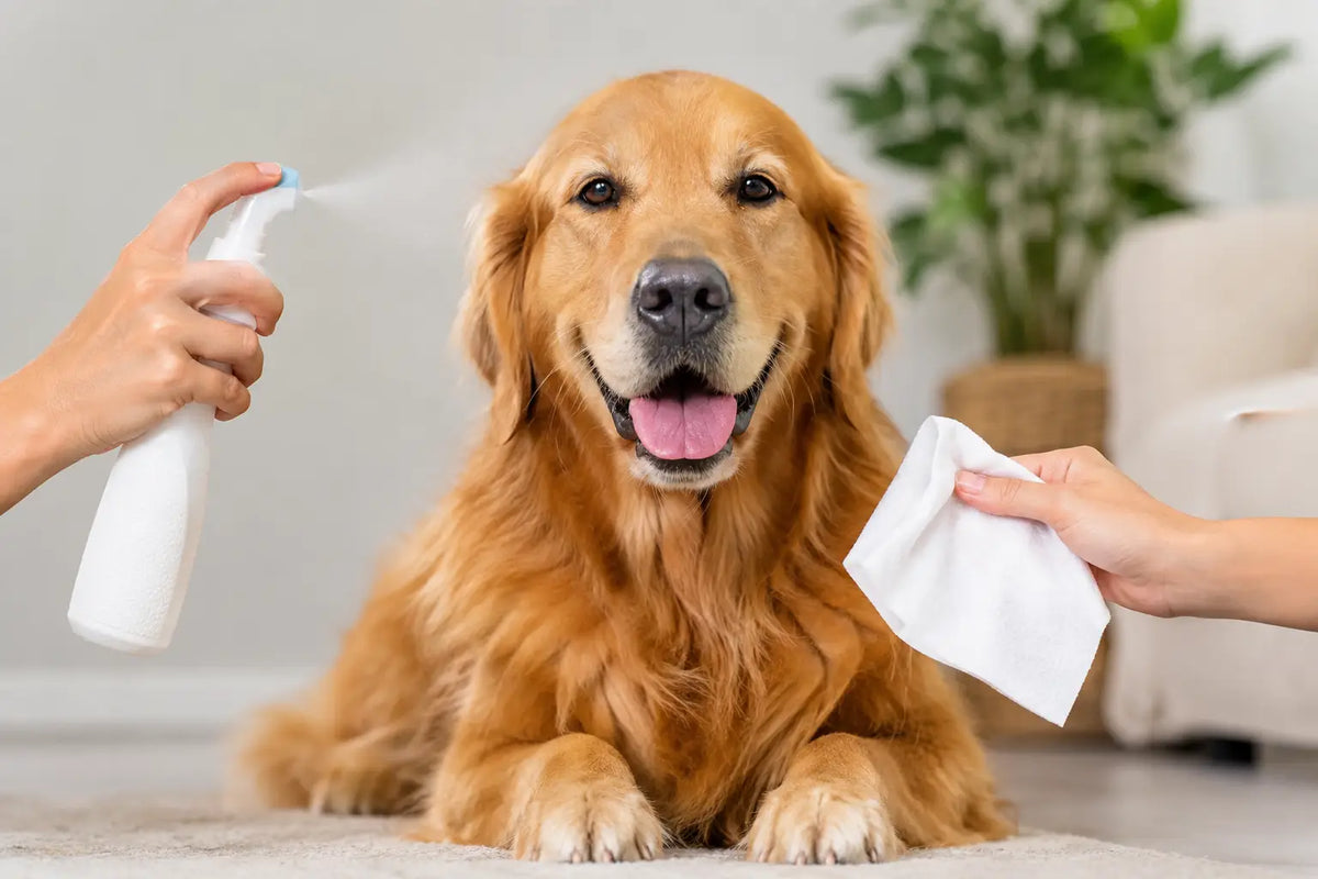 Spray versus lenços: qual funciona para seu pet?