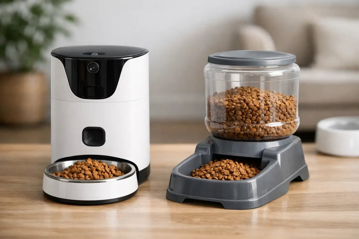 Comedouro automático vs gravidade: qual vale mais?