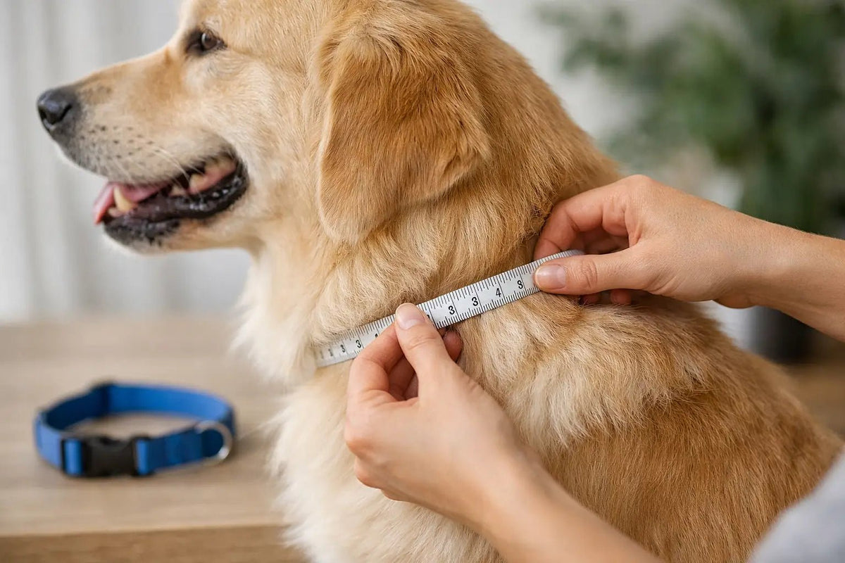 Como medir pescoço do cachorro para coleira