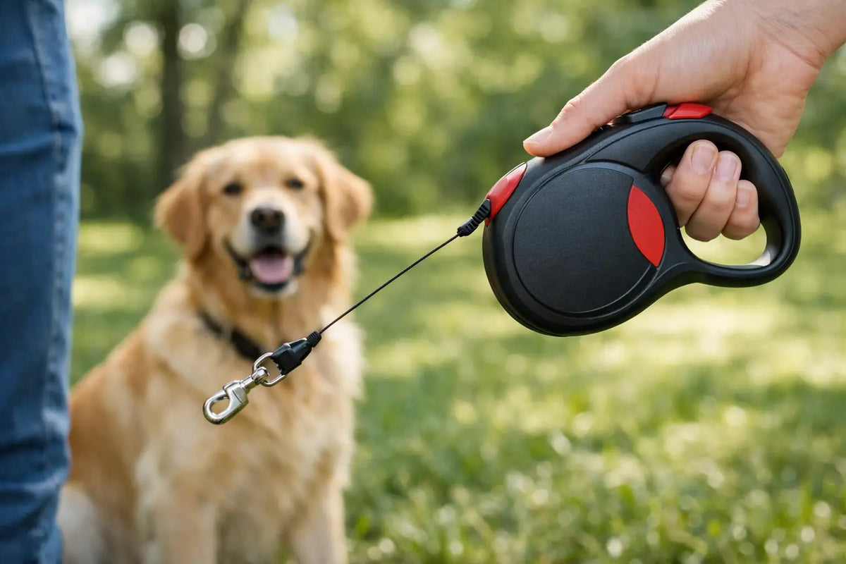 Como escolher uma guia retrátil segura para cães