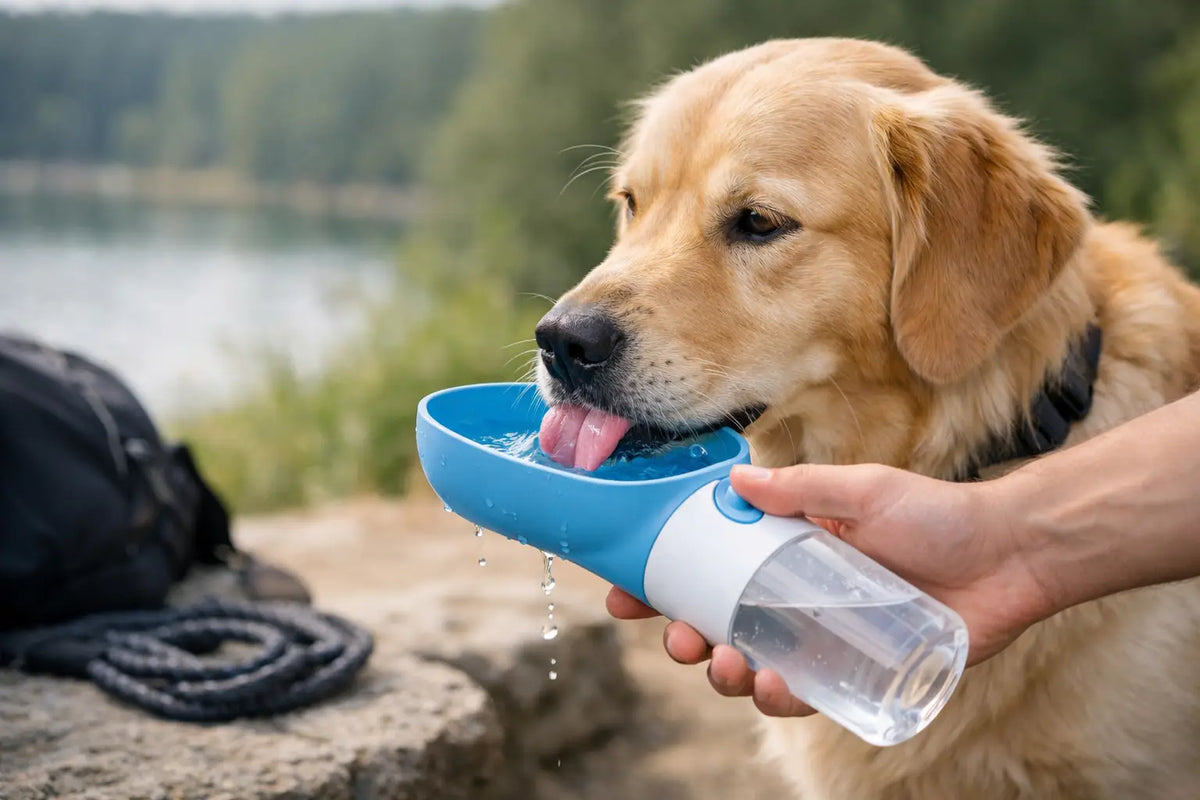 Review bebedouro portátil para passeio com cachorro