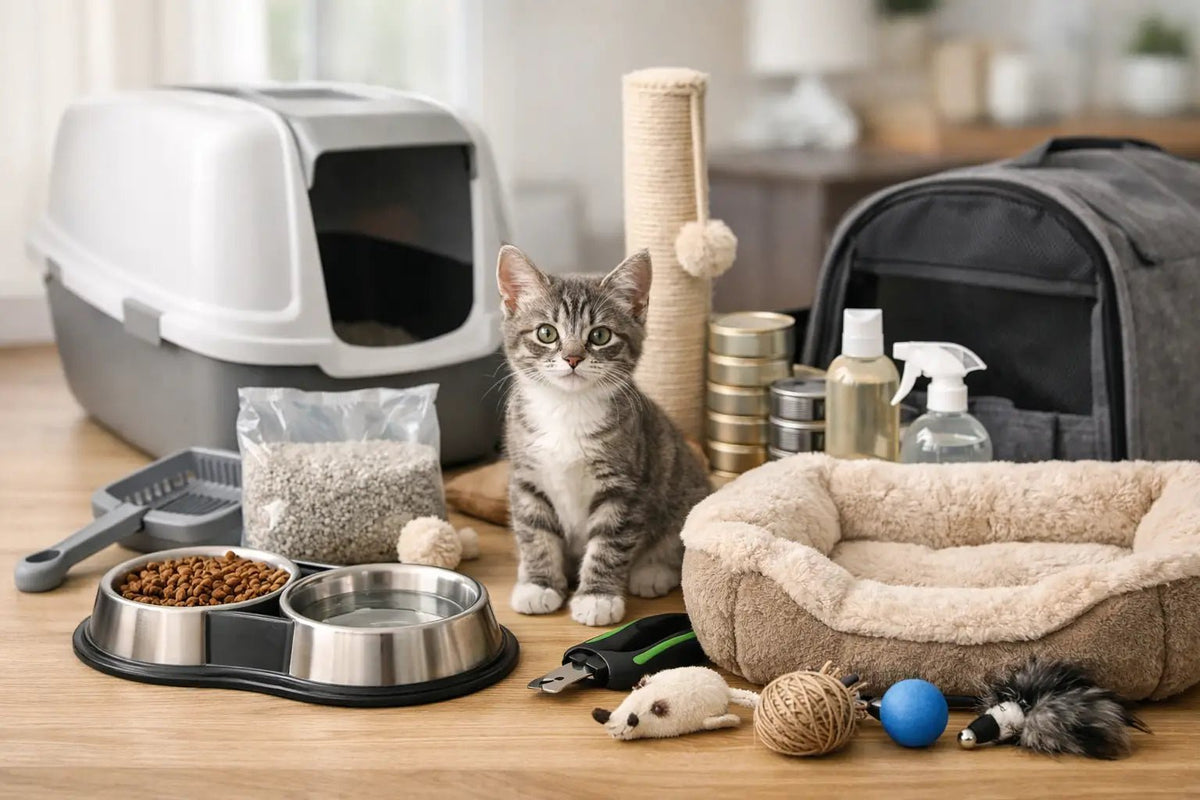 Exemplo de lista de compras para novo gato