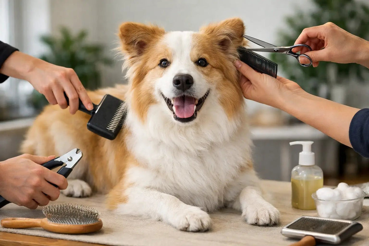 Exemplo de rotina de grooming semanal para cachorro