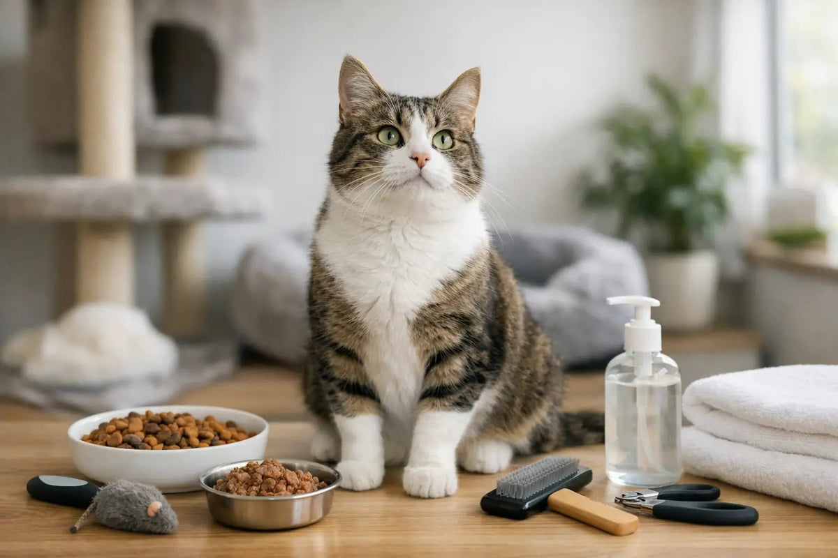 Guia de rotina de cuidados para gatos domésticos