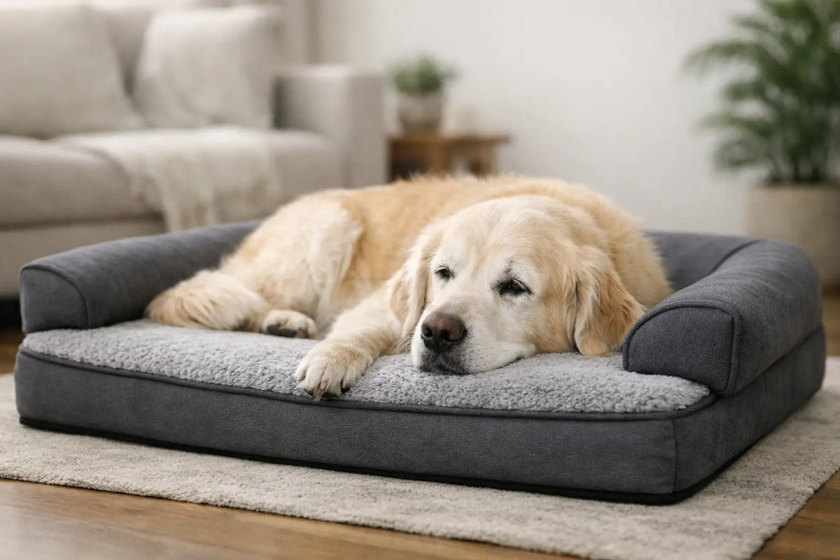 Review cama ortopédica para cachorro idoso