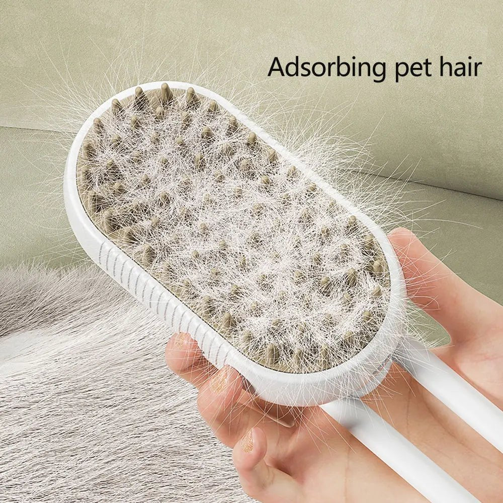 Escova 3 em 1 a Vapor com Removedor de Pelos para Pets