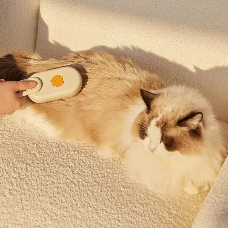 Escova 3 em 1 a Vapor com Removedor de Pelos para Pets