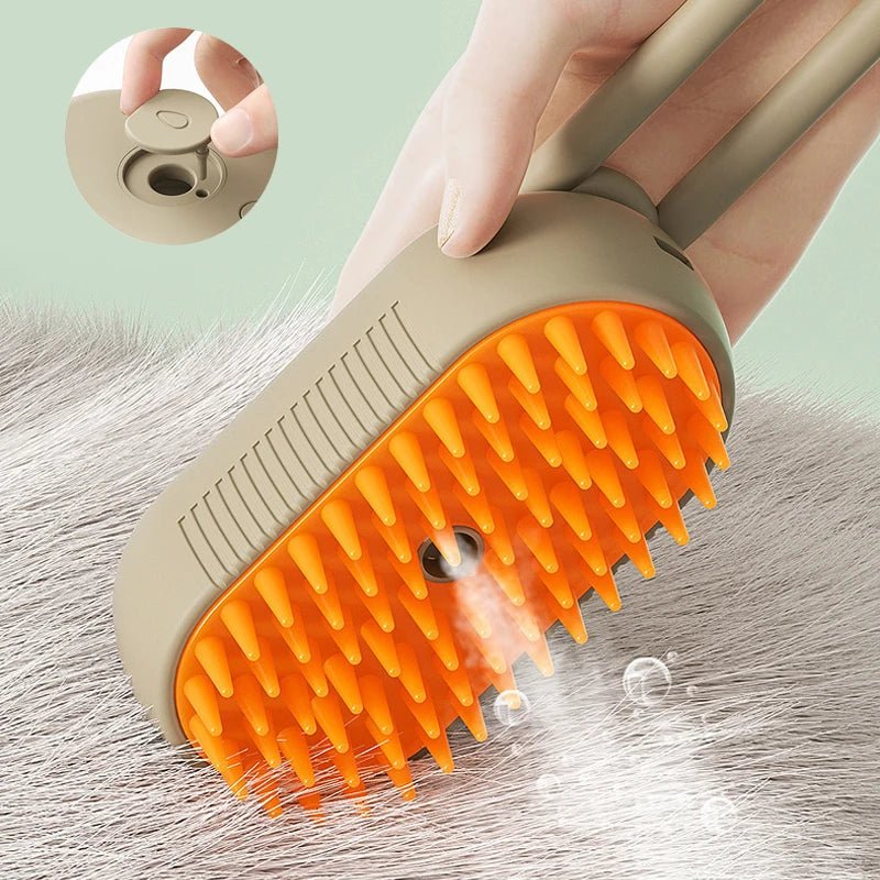 Escova 3 em 1 a Vapor com Removedor de Pelos para Pets