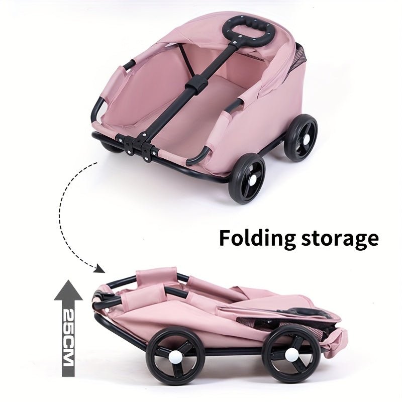 Carrinho Pet Dobrável e Leve p/ Cães e Gatos