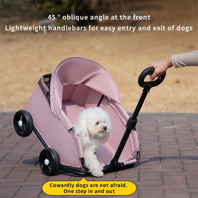 Carrinho Pet Dobrável e Leve p/ Cães e Gatos