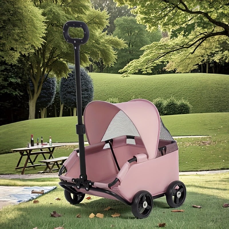 Carrinho Pet Dobrável e Leve p/ Cães e Gatos