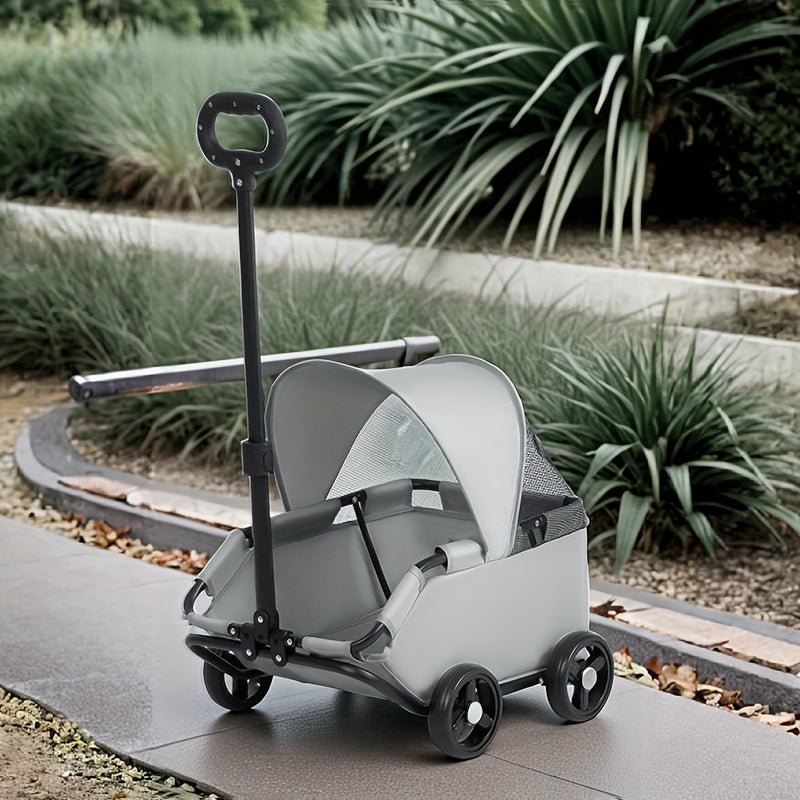 Carrinho Pet Dobrável e Leve p/ Cães e Gatos