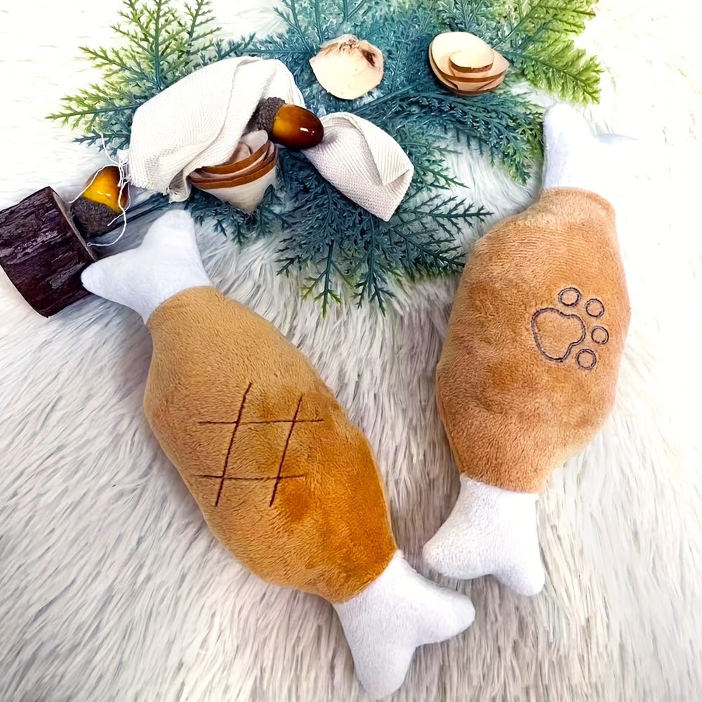 Brinquedo Interativo Coxa de Frango para Cães