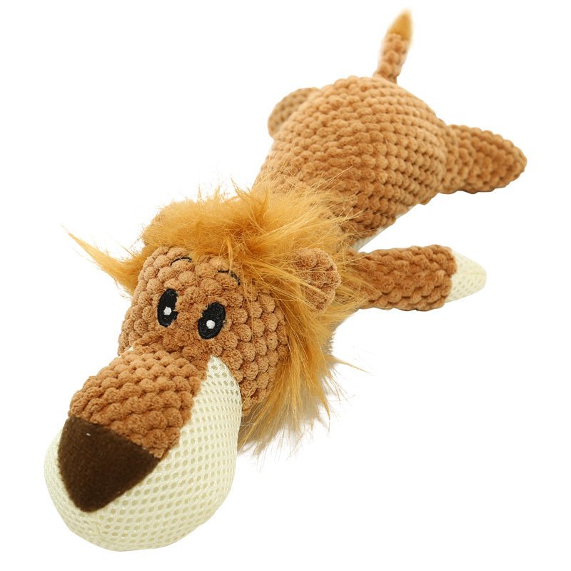 Brinquedo Resistente com Apito – Pelúcia Durável para Cães Mastigadores