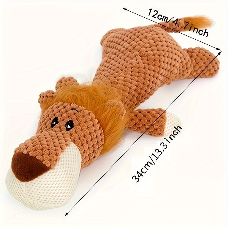 Brinquedo Resistente com Apito – Pelúcia Durável para Cães Mastigadores