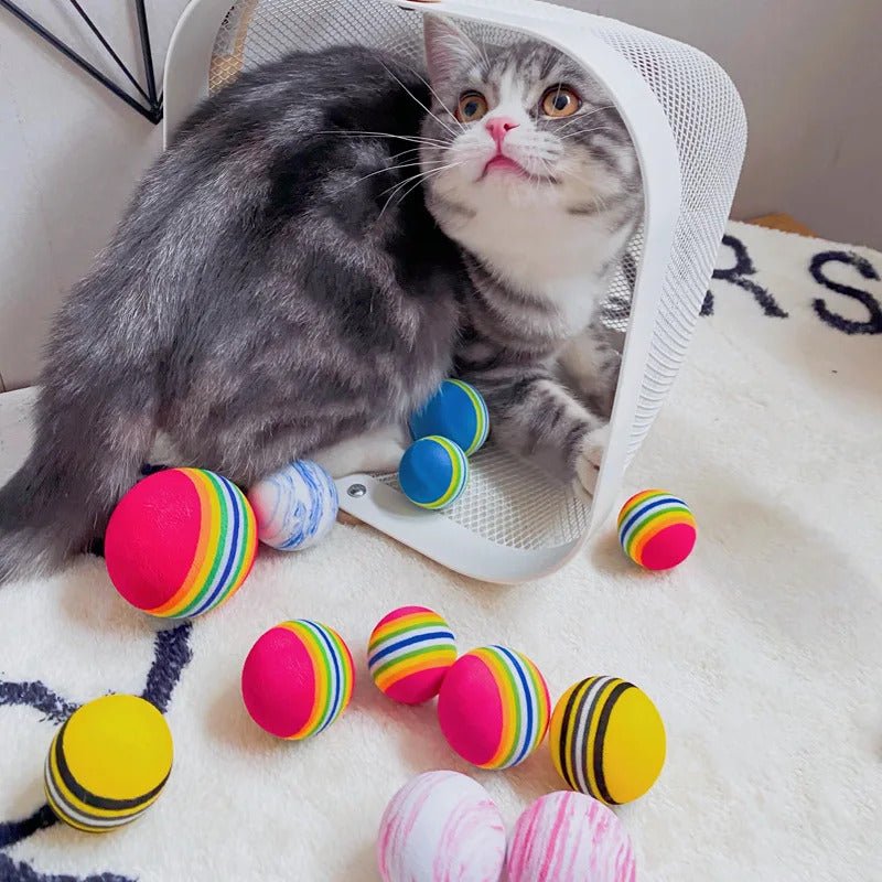 Túnel Interativo com 9 Buracos e Bolinha Sonora para Gatos