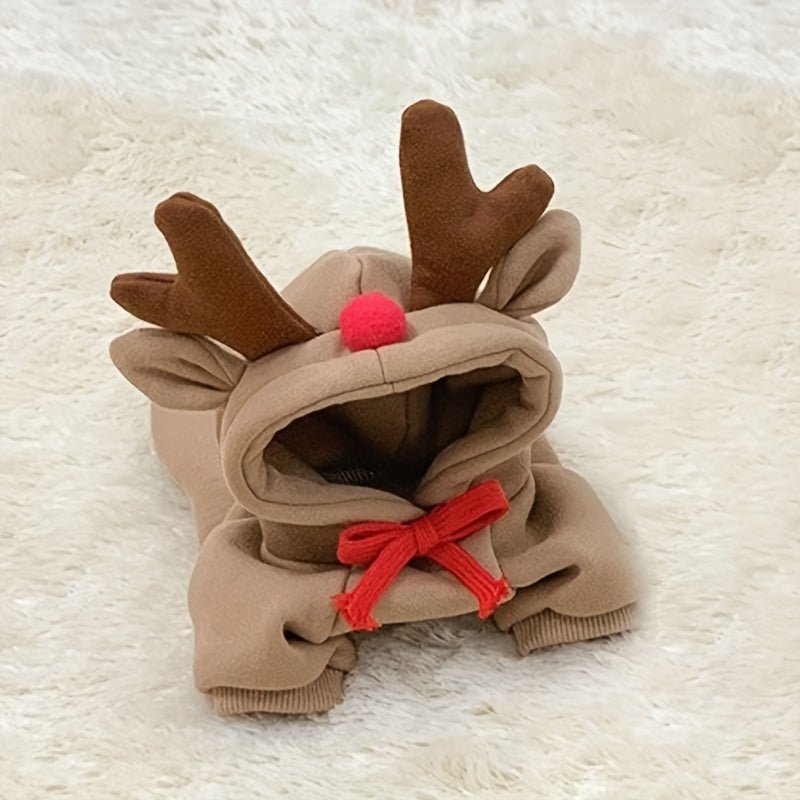 Moletom de Rena de Natal para Cães – Festivo para Raças Pequenas e Médias