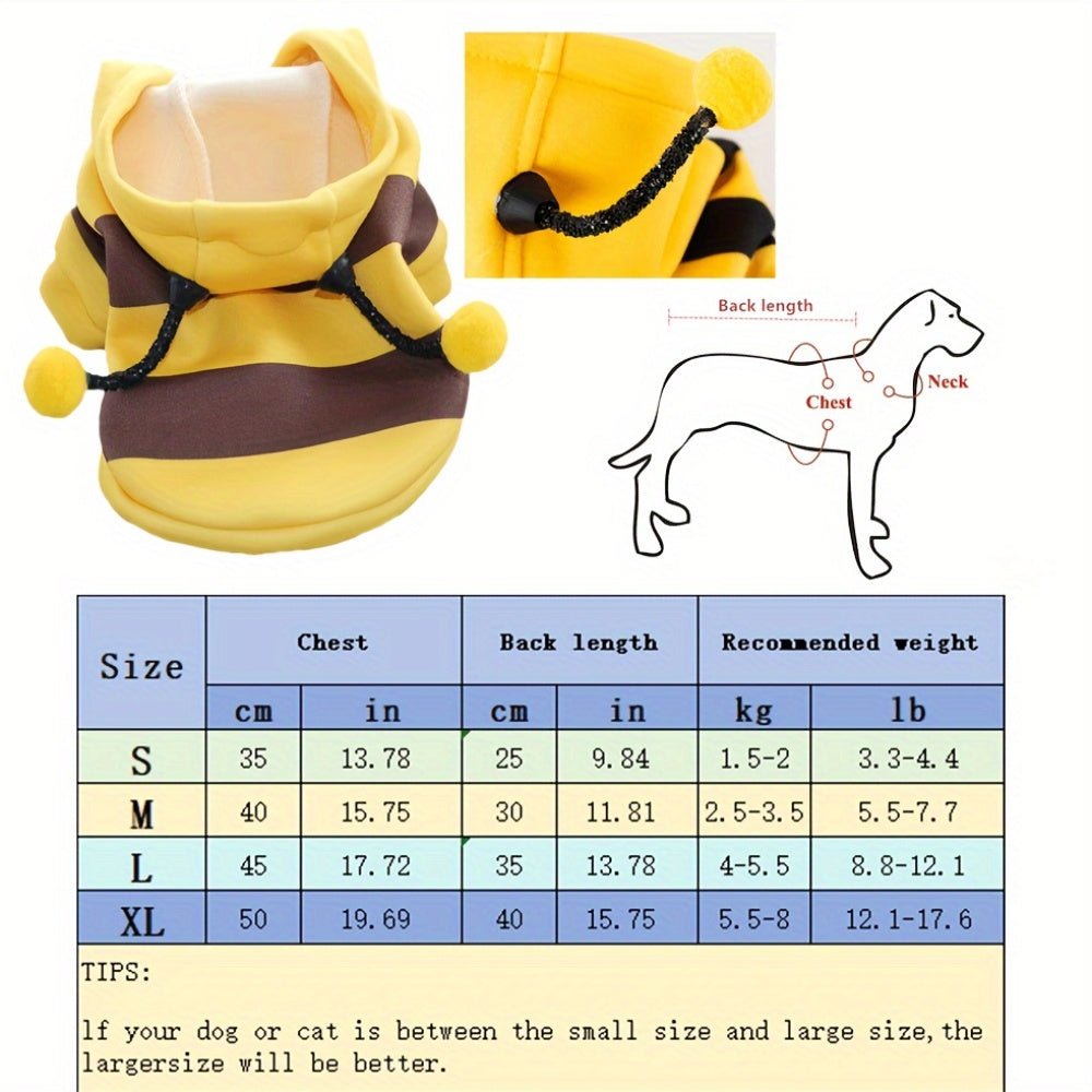 Fantasia de Abelhinha para Pets – Fofa e Confortável