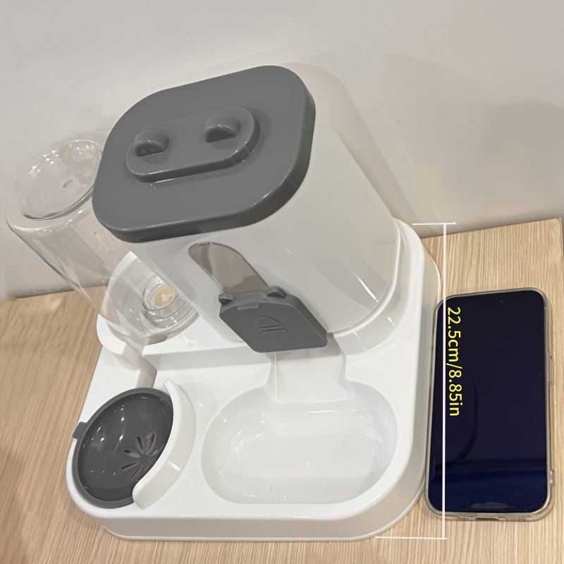 Bonito, automático e sem necessidade de pilhas! Alimentador para gatos!