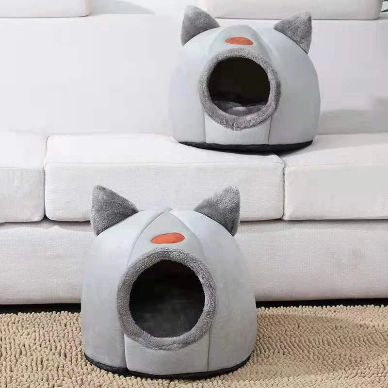 Cama Caverna para Gatos Deep Sleep – Ninho Quente e Aconchegante para Gatos e Cães Pequenos