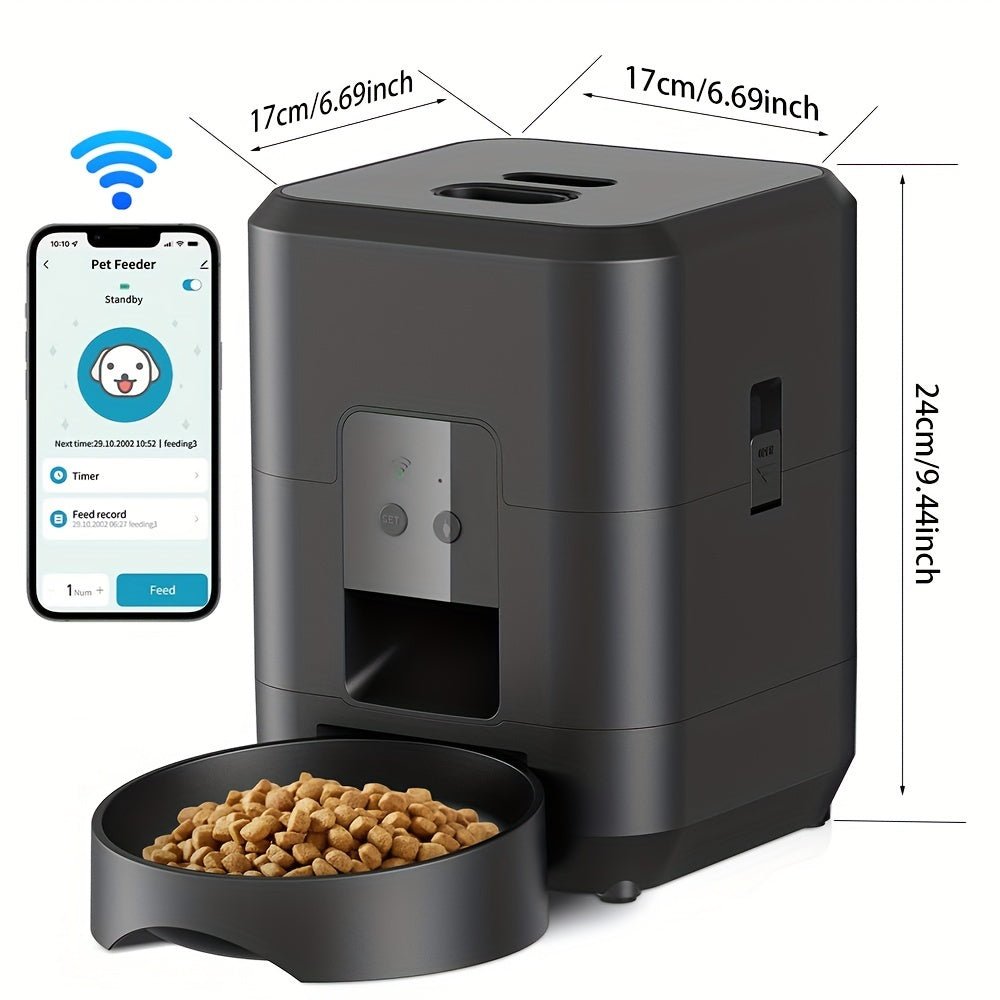 Facilidade no seu dia a dia! Alimentador Automático Smart 2L com App – Ideal para Gatos e Cães Pequenos