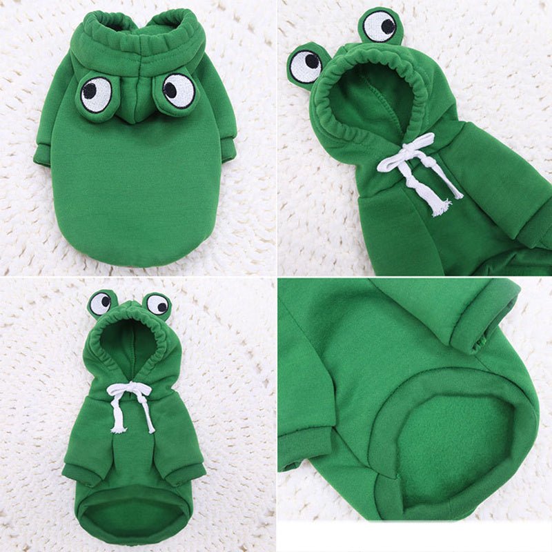 Moletom de Sapinho para Cachorro e Gato 🐸 | Quentinho, Fofinho e Irresistível