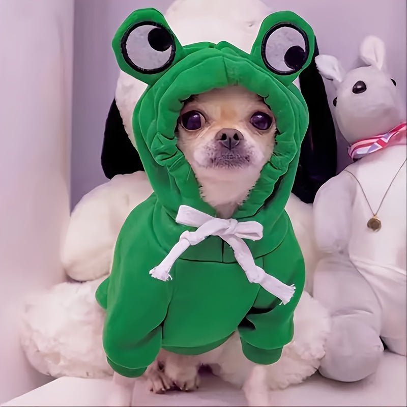 Moletom de Sapinho para Cachorro e Gato 🐸 | Quentinho, Fofinho e Irresistível