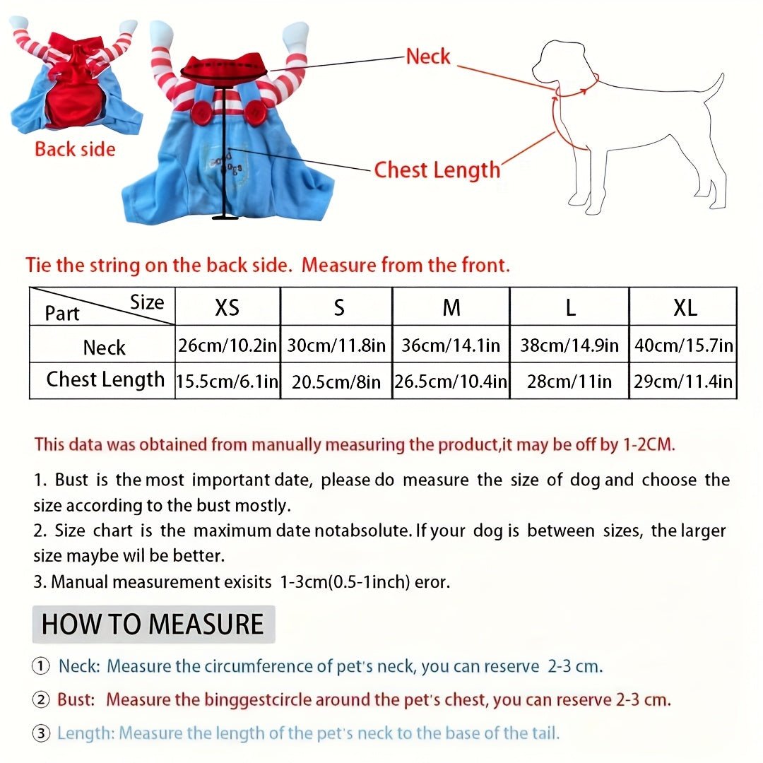 Fantasia de Faca para Pet – Quentinha, Ajustável e Perfeita para o Halloween!