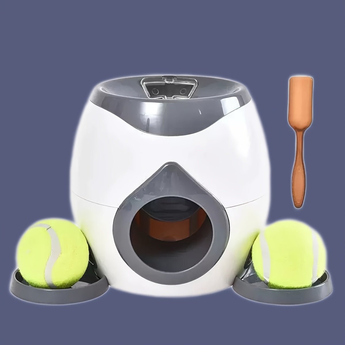 Brinquedo interativo lançador de bolas para cães