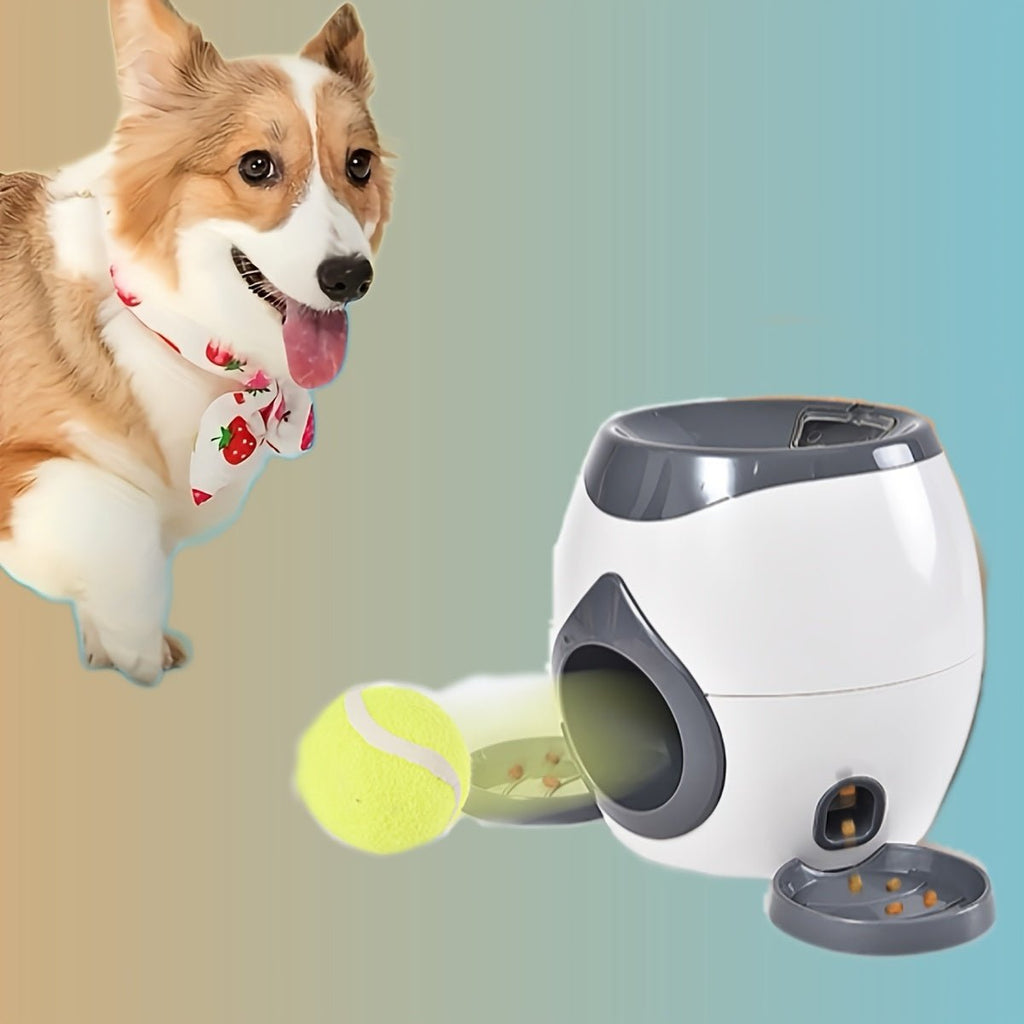 Brinquedo interativo lançador de bolas para cães