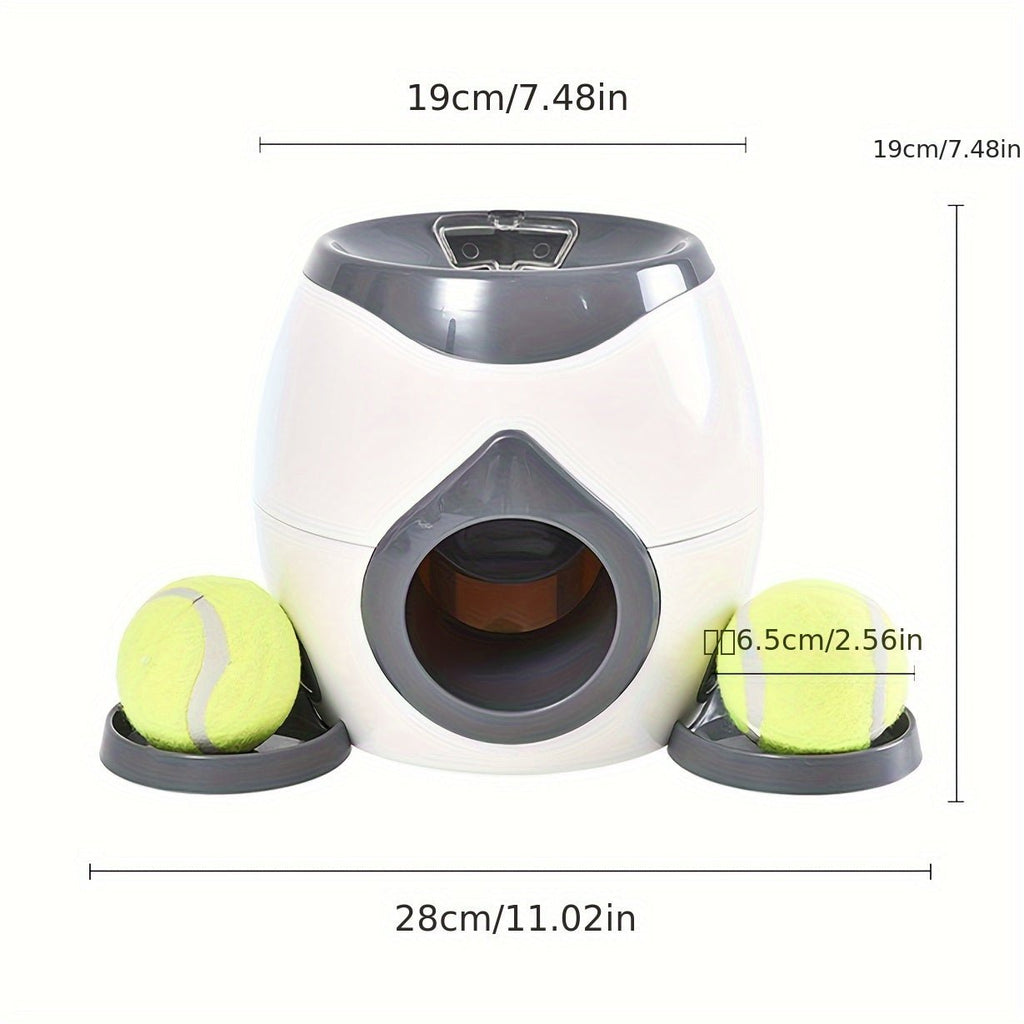 Brinquedo interativo lançador de bolas para cães