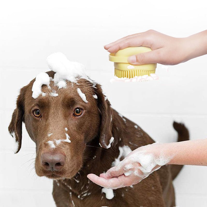 Luva de Silicone para Banho de Cachorro e Gato