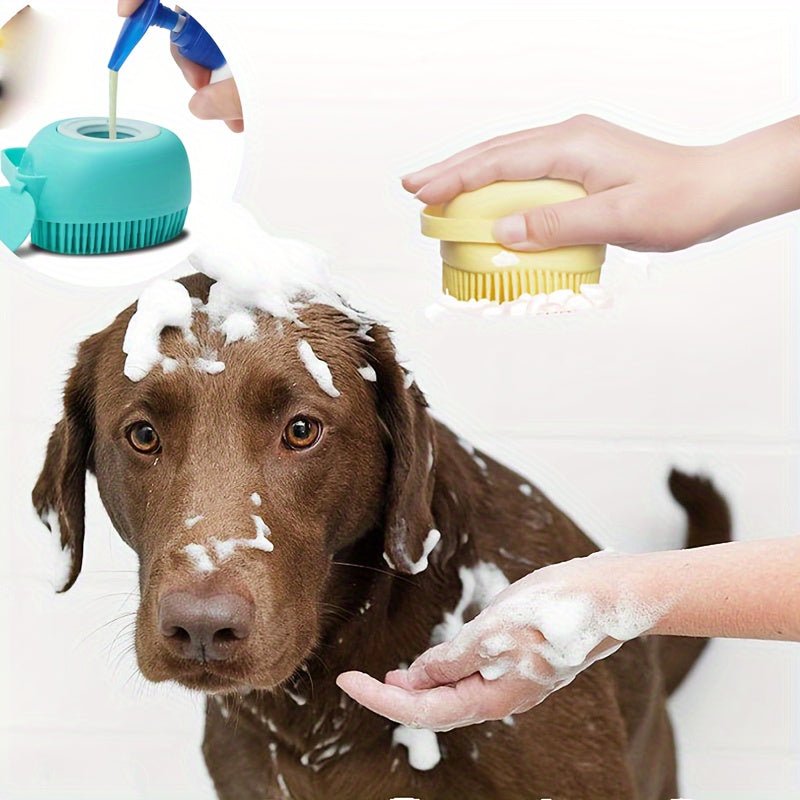 Luva de Silicone para Banho de Cachorro e Gato