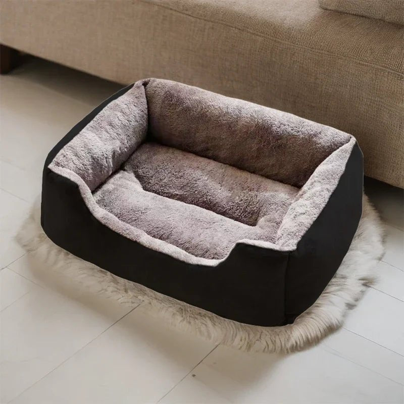 Cama de pelúcia para gatos e cães pequenos – macia, aconchegante e perfeita para aconchegar