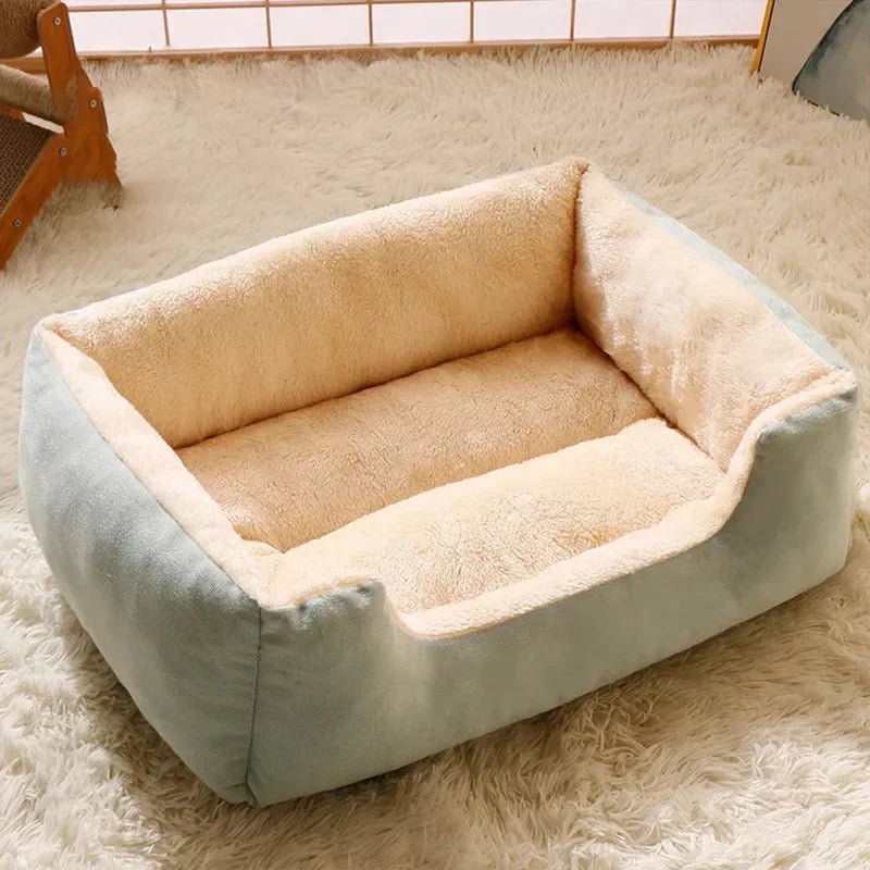 Cama de pelúcia para gatos e cães pequenos – macia, aconchegante e perfeita para aconchegar