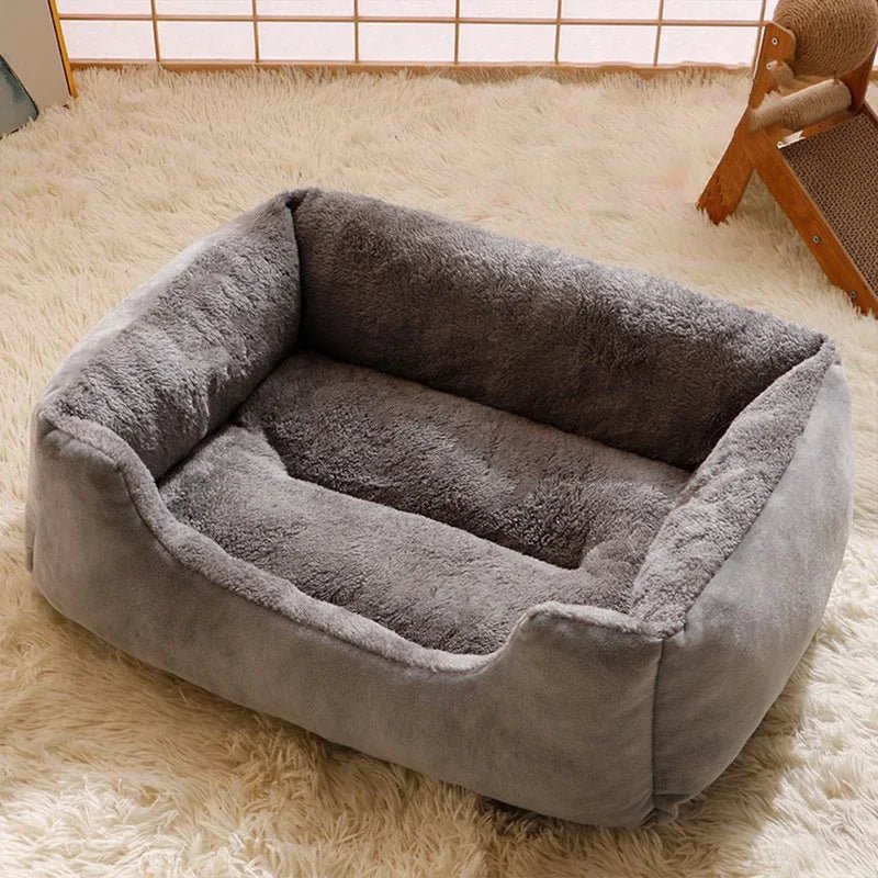 Cama de pelúcia para gatos e cães pequenos – macia, aconchegante e perfeita para aconchegar