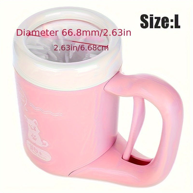 Copo limpador portátil de patinhas para petz – lavagem rápida e suave para cães e gatos!