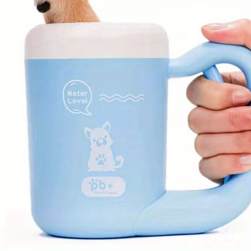 Copo limpador portátil de patinhas para petz – lavagem rápida e suave para cães e gatos!