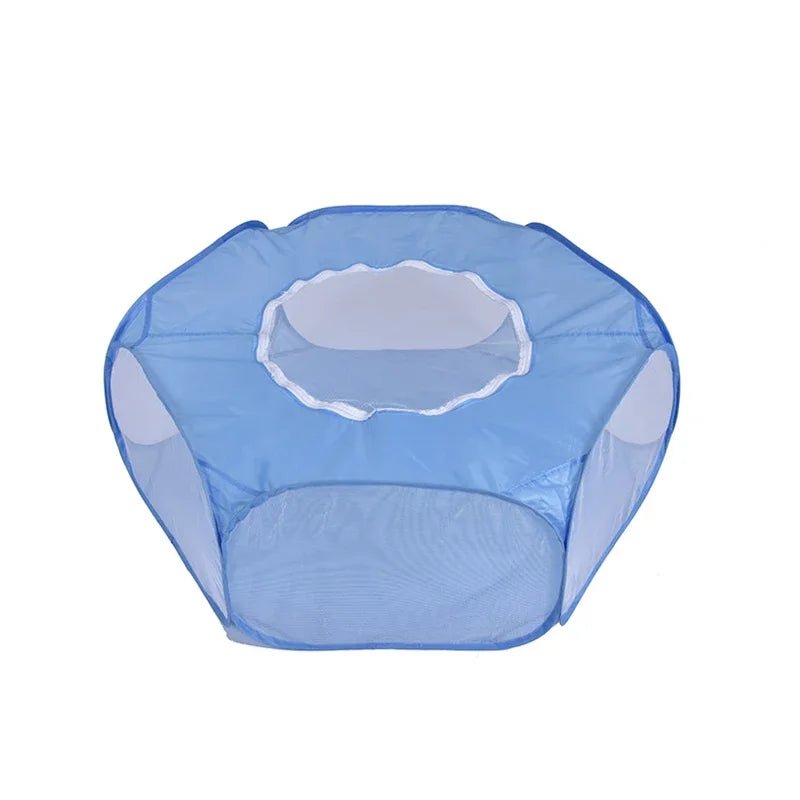 Cercadinho Transparente Portátil para Pets – Cães, Gatos e Animais Pequenos
